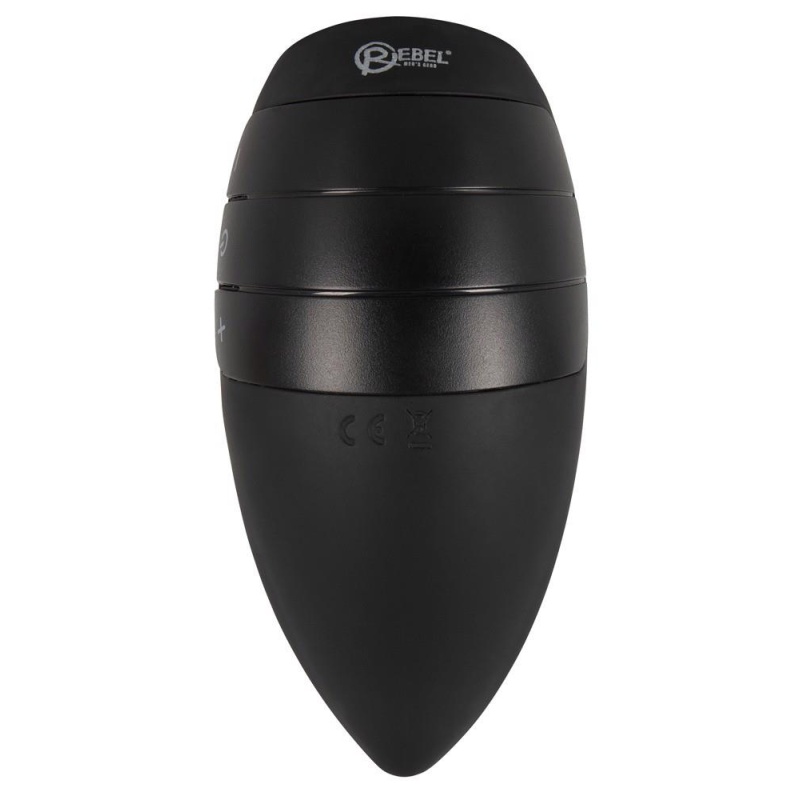 Masturbator wibracyjny Rebel do stymulacji żołędzi z elastycznymi skrzydełkami, 13 cm - 3