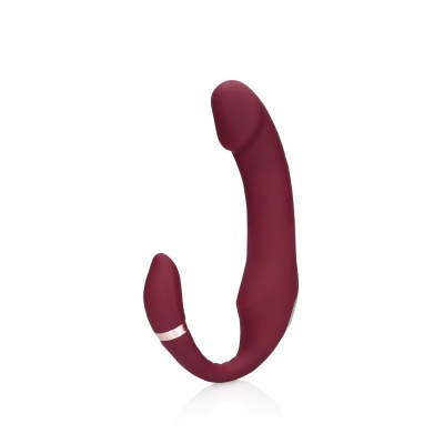 Bendable Vibrating Strapless Strap-on - 1