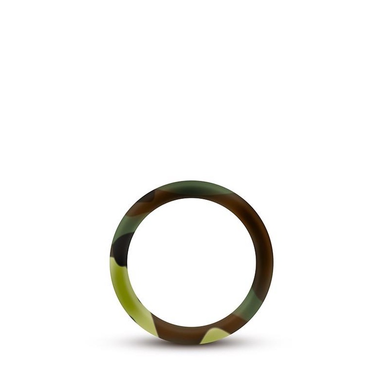 Pierścień na prącie Performance Silicone Camo - płaski, elastyczny silikon, średnica wewnętrzna 3,8 cm, szerokość 1,27 cm - 3