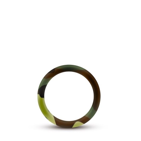 Pierścień na prącie Performance Silicone Camo - płaski, elastyczny silikon, średnica wewnętrzna 3,8 cm, szerokość 1,27 cm - 3