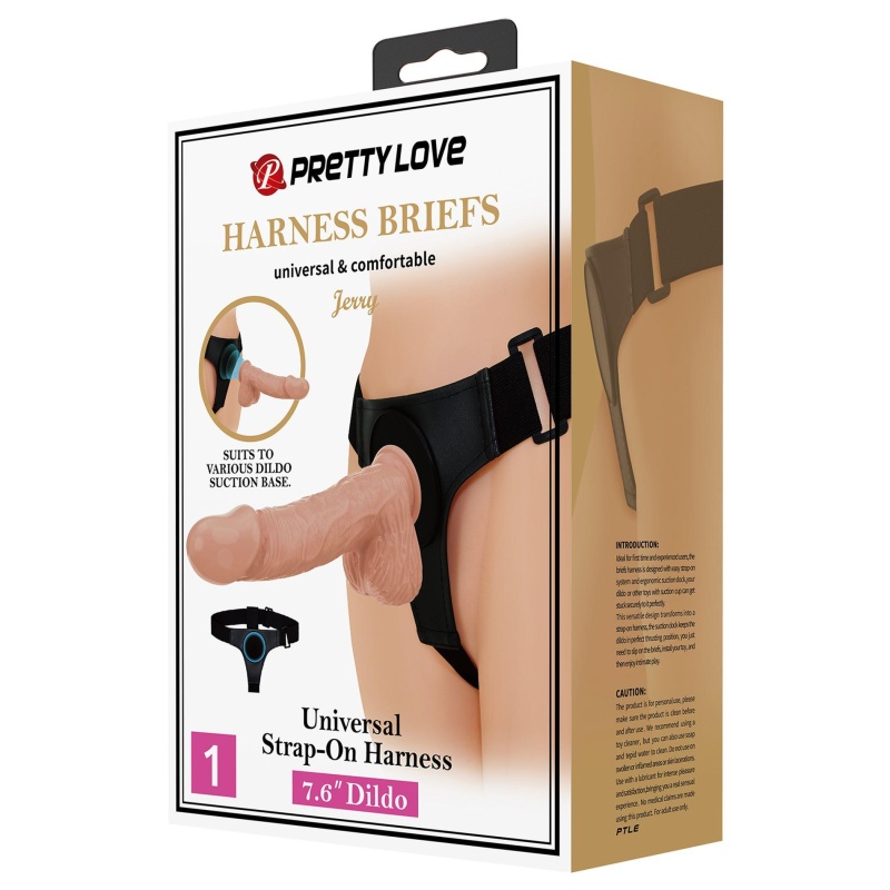 Uprząż strap-on Jerry z regulowanym pasem 58-86 cm - 10