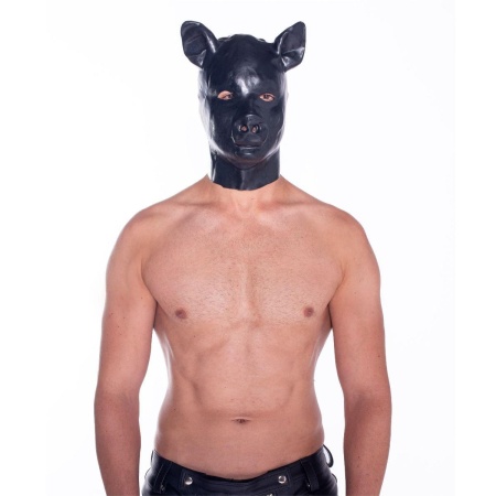 Prowler RED Latex Pig Hood - 2