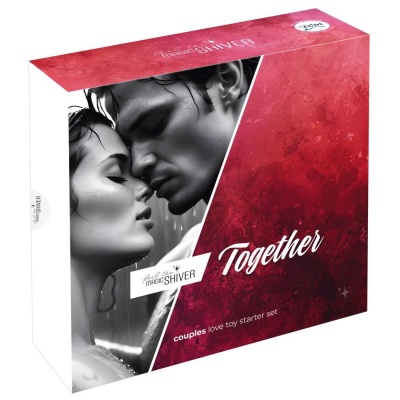 Zestaw dla par Magic Shiver Together – 5 akcesoriów, w tym wibrator z pierścieniem i dildo o długości penetracji 16,6 cm - 1