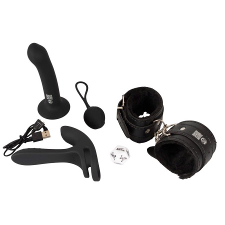 Zestaw dla par Magic Shiver Together – 5 akcesoriów, w tym wibrator z pierścieniem i dildo o długości penetracji 16,6 cm - 3