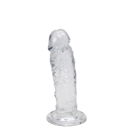 Dildo Żelowe Majestic Jelly – Przezroczysty Żel, Łagodnie Rozszerzona Końcówka, 14,7 cm Długości i 3,7 cm Średnicy - 1