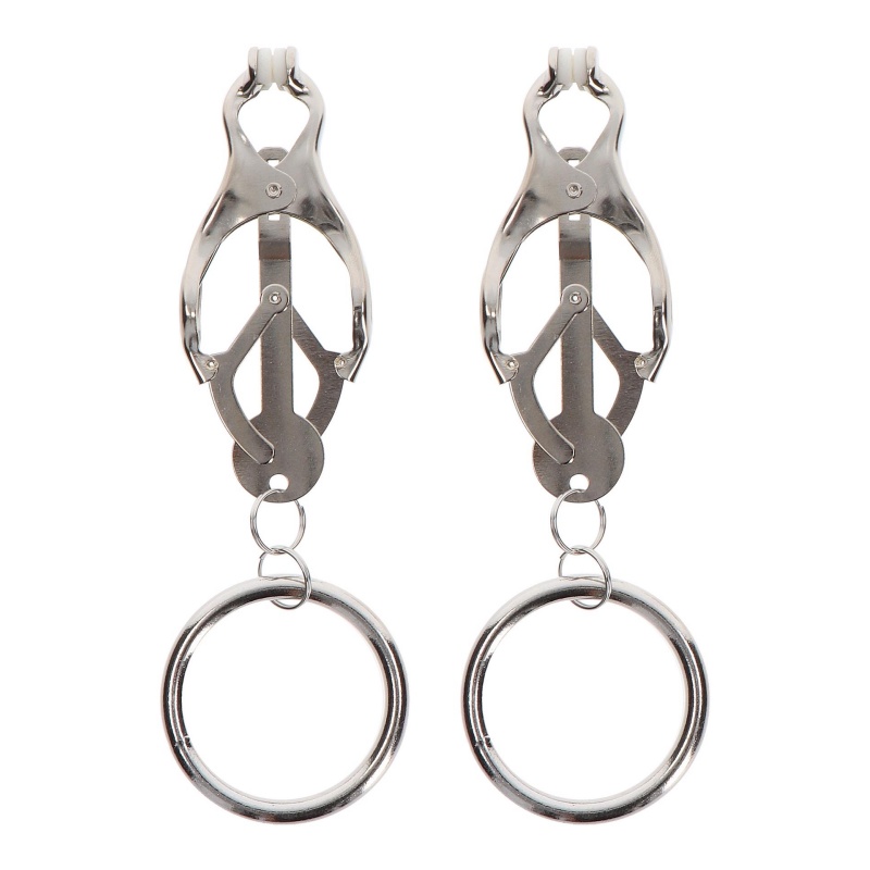 Butterfly Clamps With Ring Silver - 5