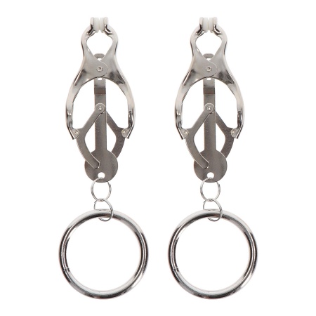 Butterfly Clamps With Ring Silver - 5