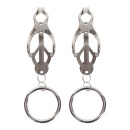 Butterfly Clamps With Ring Silver - 5
