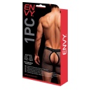 ENVY SNAP DOWN MESH BOXER BRIEF BLACK RED, S/M - 3