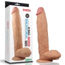 Realistyczny dildo Legendary King Sized, 27,9 cm, jasnobrązowy - 1
