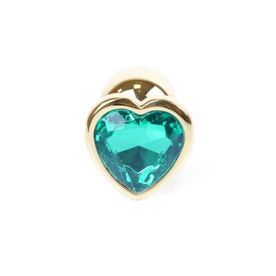 MyLove Toys - Jewellery Gold  Heart PLUG- Green - 1