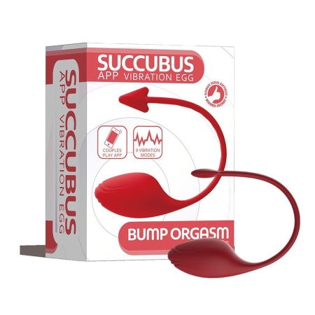 SUCCUBUS APP Love Egg 1.0 - kompaktowe jajko wibracyjne z silikonu, sterowanie aplikacją, 10 trybów wibracji - 1