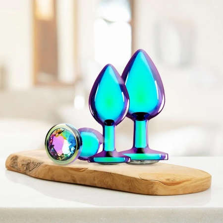 Venice Collection - Metal Anal Plug Set - Iridescent - 6