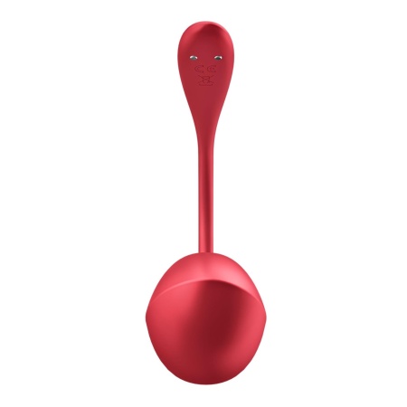 Wibrator jajeczko Shiny Petal Connect App - owalny, giętki trzon 7 cm do stymulacji punktu G - 3