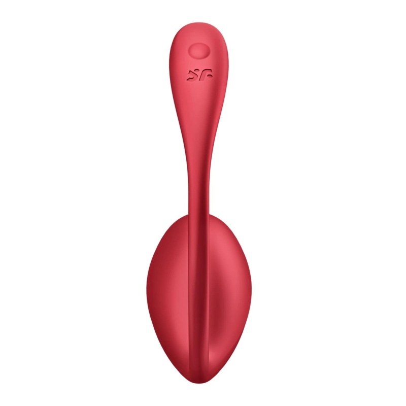 Wibrator jajeczko Shiny Petal Connect App - owalny, giętki trzon 7 cm do stymulacji punktu G - 4