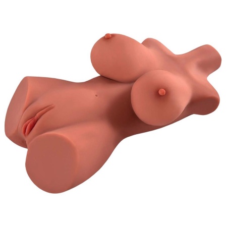Masturbator Perfect 10 Torso Tan – realistyczny tułów z pochwą i odbytem, 44,5 cm - 2