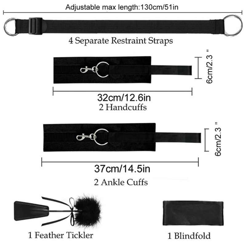 Fetish B-Series Bed Restraint Set 2.0 - 4
