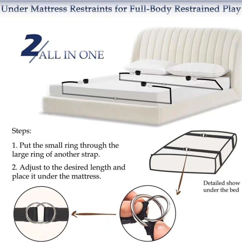 Fetish B-Series Bed Restraint Set 2.0 - 5