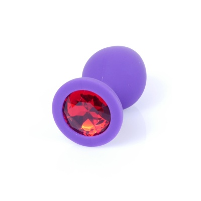 MyLove Toys - Jewellery Purple Silicone PLUG Medium - 1