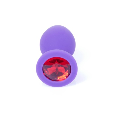 MyLove Toys - Jewellery Purple Silicone PLUG Medium - 1 2