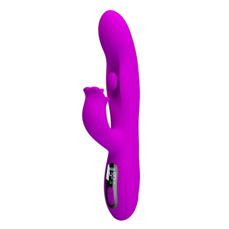 Wibrator króliczek Yalanda Purple - nodding, 9 trybów wibracji, wyświetlacz LED, 23,9 cm - 2