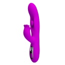 Wibrator króliczek Yalanda Purple - nodding, 9 trybów wibracji, wyświetlacz LED, 23,9 cm - 2