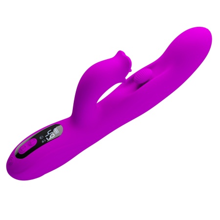 Wibrator króliczek Yalanda Purple - nodding, 9 trybów wibracji, wyświetlacz LED, 23,9 cm - 5