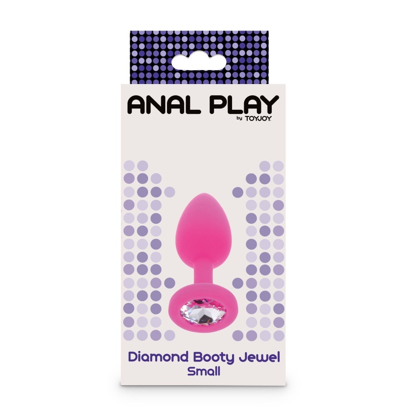 Korek analny Diamond Booty Jewel Small ze zwężaną końcówką, 7 cm długości - 2
