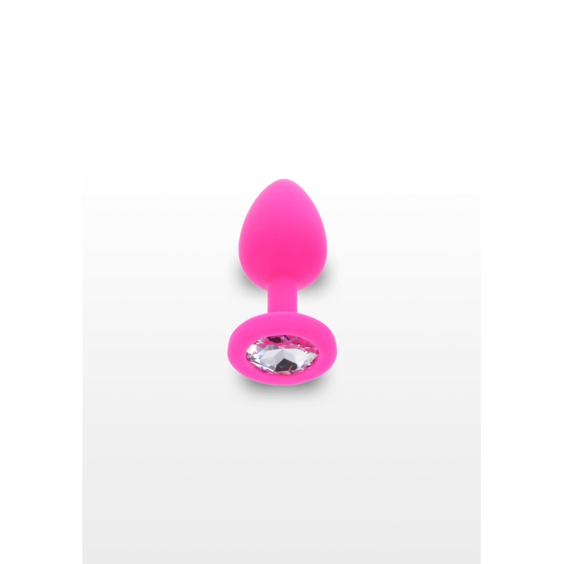 Korek analny Diamond Booty Jewel Small ze zwężaną końcówką, 7 cm długości - 3