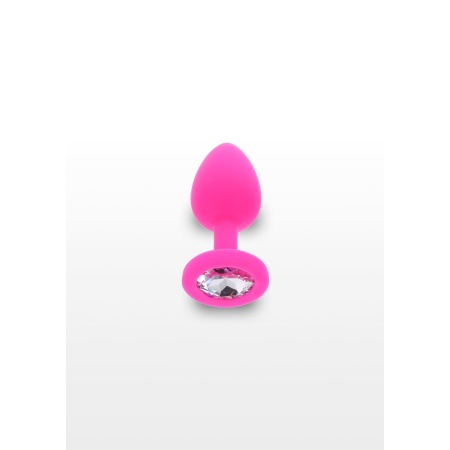 Korek analny Diamond Booty Jewel Small ze zwężaną końcówką, 7 cm długości - 3