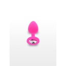 Korek analny Diamond Booty Jewel Small ze zwężaną końcówką, 7 cm długości - 3