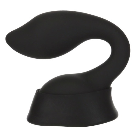 Nakładka silikonowa Extreme Pleasure Curl Black do masażera PalmPower Extreme - zakrzywiony profil stymulujący, 10,1 cm × 9 cm - 3
