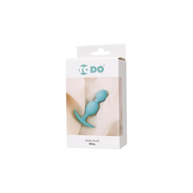 Korek analny ToDo Anal Plug Roll - gładki, wodoodporny, 9,2 cm, średnica 2,7 cm, bez wibracji - 6