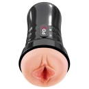 Masturbator PDX Extreme Wet Pussies Super Luscious Lips – samonawilżający rękaw Fanta Flesh, 21,6 cm - 3