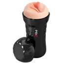 Masturbator PDX Extreme Wet Pussies Super Luscious Lips – samonawilżający rękaw Fanta Flesh, 21,6 cm - 4