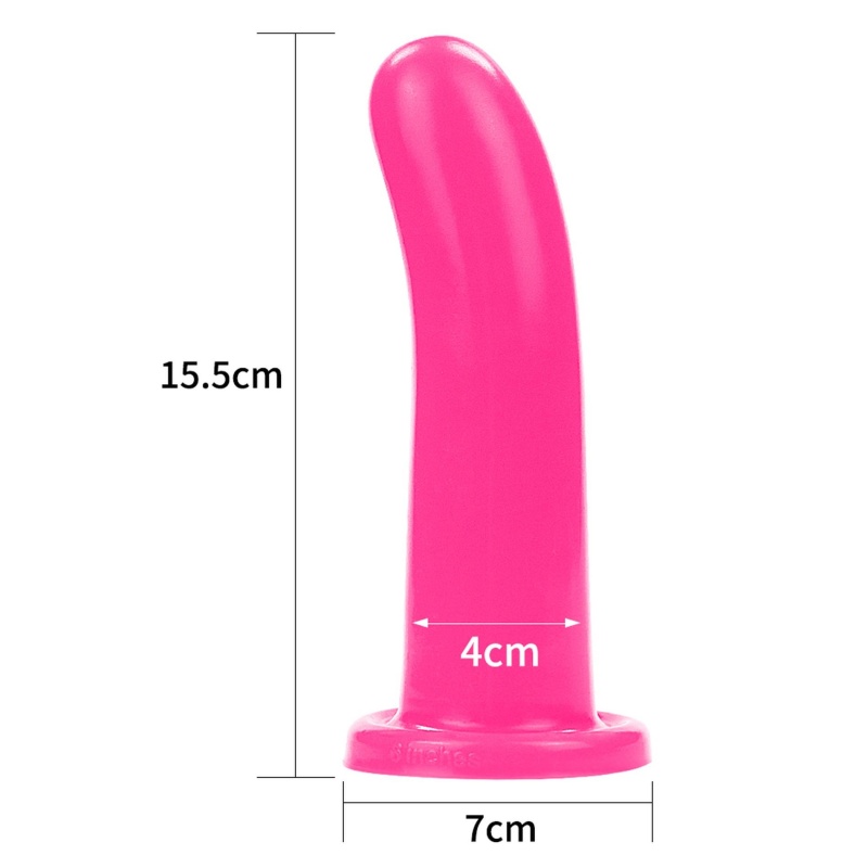 Gruby silikonowy dildo Holy Dong 15,2 cm Różowy - 10