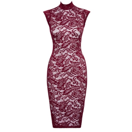 Lace Dress red XL - 5