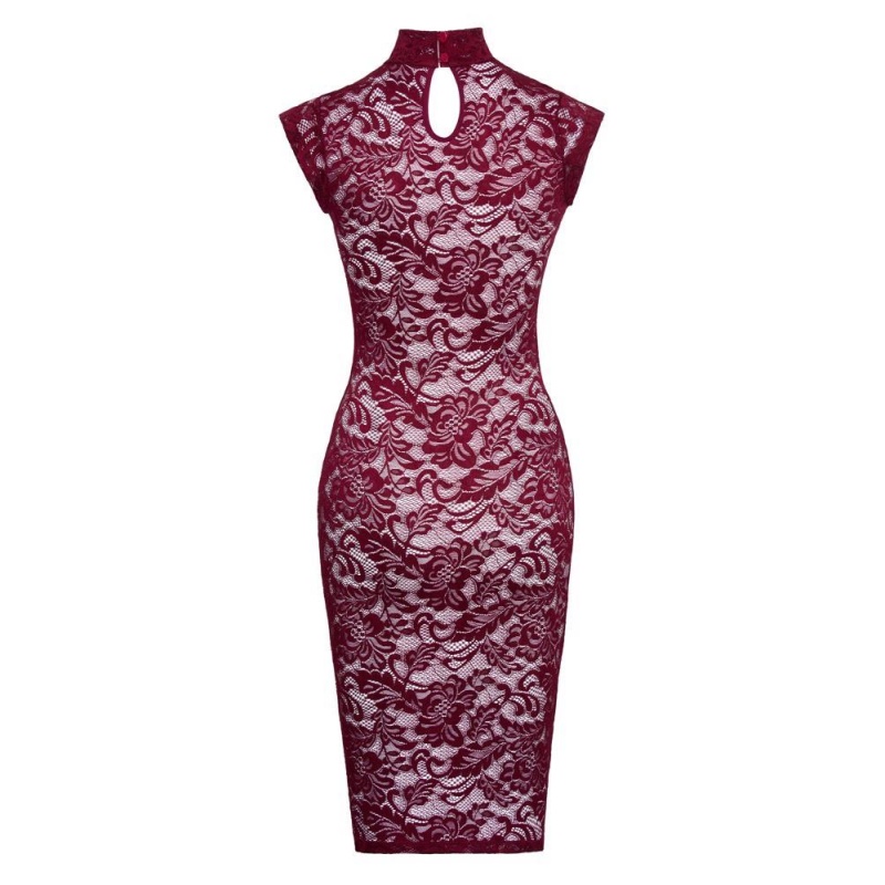 Lace Dress red XL - 6