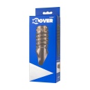 Nakładka na penisa XLover, przelotowa, TPE, z pierścieniem na jądra, 10,5 cm - 5