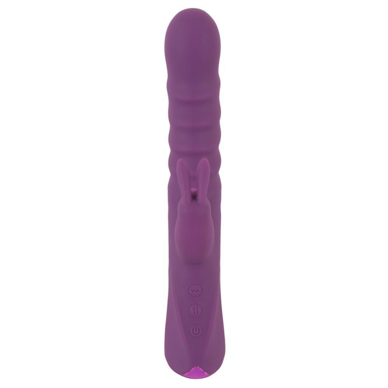 Wibrator króliczkowy 2 Function Rabbit z funkcją pchnięć, długość całkowita 23,7-24,2 cm - 3