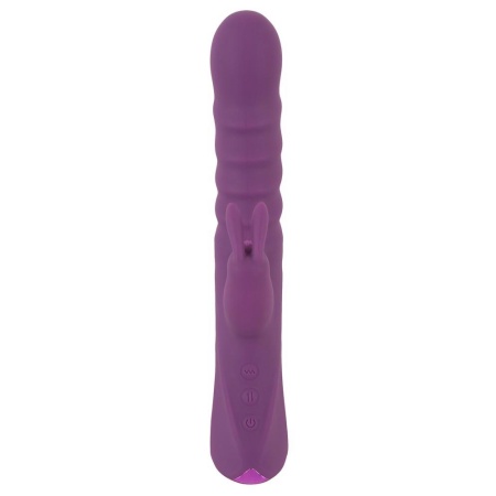Wibrator króliczkowy 2 Function Rabbit z funkcją pchnięć, długość całkowita 23,7-24,2 cm - 3