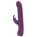 Wibrator króliczkowy 2 Function Rabbit z funkcją pchnięć, długość całkowita 23,7-24,2 cm - 4