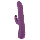 Wibrator króliczkowy 2 Function Rabbit z funkcją pchnięć, długość całkowita 23,7-24,2 cm - 5