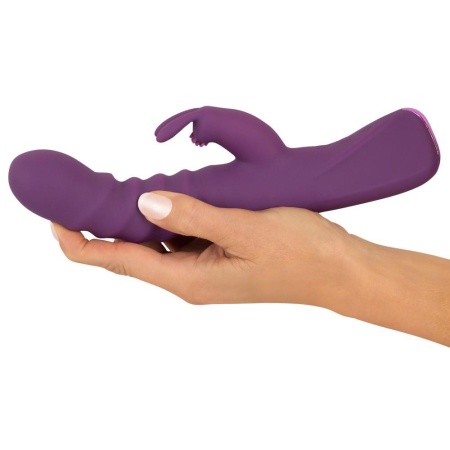 Wibrator króliczkowy 2 Function Rabbit z funkcją pchnięć, długość całkowita 23,7-24,2 cm - 8