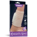 Wibrujący pierścień erekcyjny Wave Knights Ring 10 cm, biały - 1