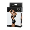 Glossy Shiny Wetlook dress JULIE - black M - 4