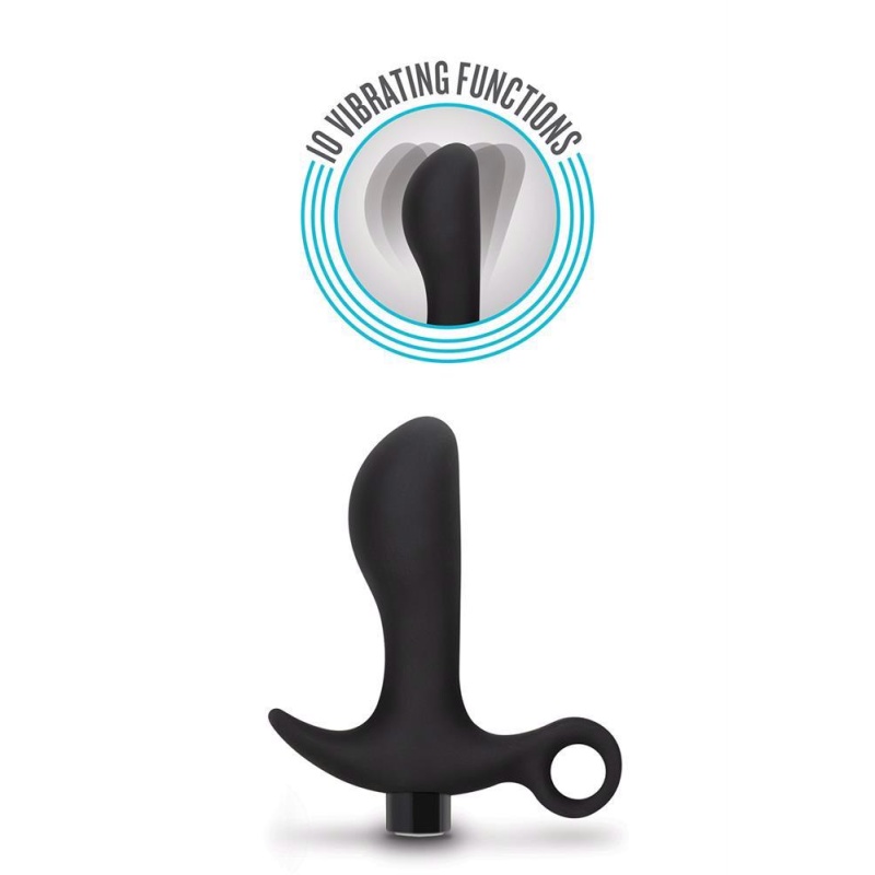 Stymulator prostaty Prostate Massager 01 - zakrzywiony silikon Ultrasilk, 10,7 cm - 3