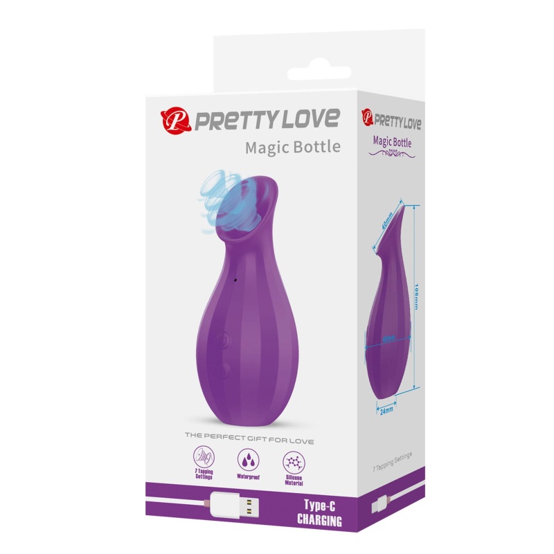 Ssący stymulator łechtaczki Magic Bottle 18 cm - 12