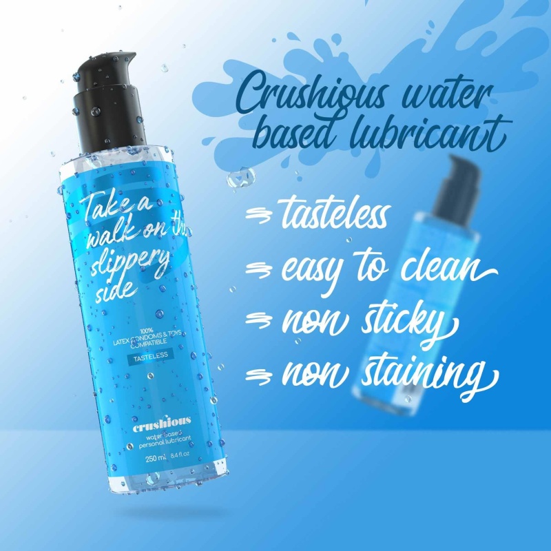 Crushious Lubrykant wodny 250 ml z pompką dozującą - hipoalergiczny, kompatybilny z prezerwatywami - 4