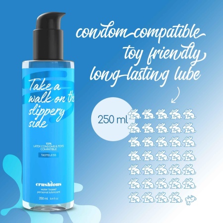 Crushious Lubrykant wodny 250 ml z pompką dozującą - hipoalergiczny, kompatybilny z prezerwatywami - 5